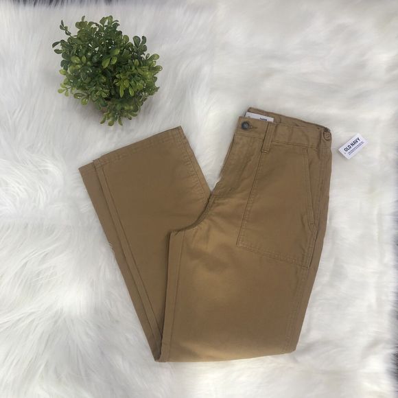 Old Navy Boy's Plus Loose Tapered Canvas Utility Pants Brown Size 10 NWT - Picture 5 of 12